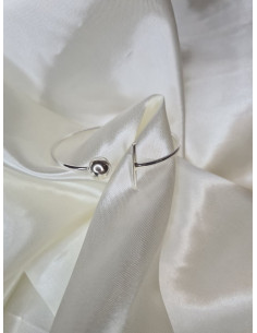 Bracelet Jonc Ouvert Argent 925 Rond et Boule