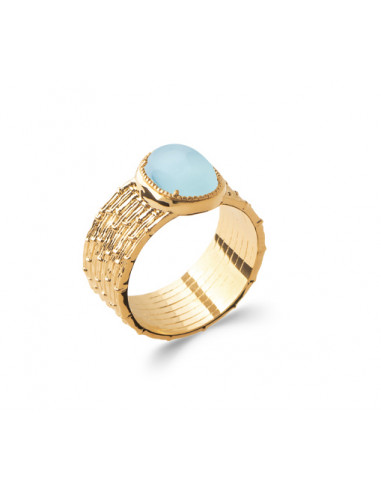 Bague agate online bleue